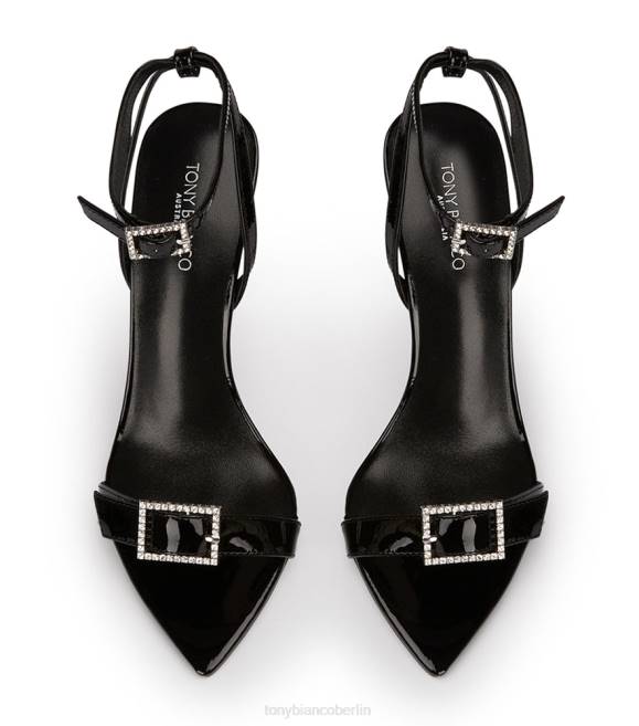 Stöckelschuhe| de Tony Bianco Frauen Mopsy-Absätze schwarzes Lackleder 4624140